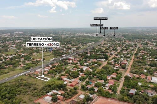 Limpio. Terreno en venta cercanía Plaza Norte