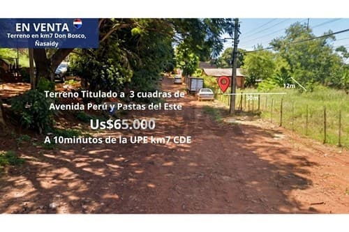 Terreno en Km 7 Don Bosco (Ñasaindy) — foto principal