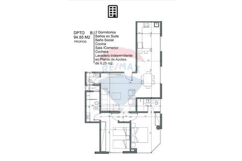 depto 2 dormitorios en suite de 94.85m2, foto 1
