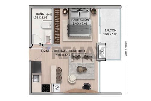 En venta departamento en pozo — foto 2