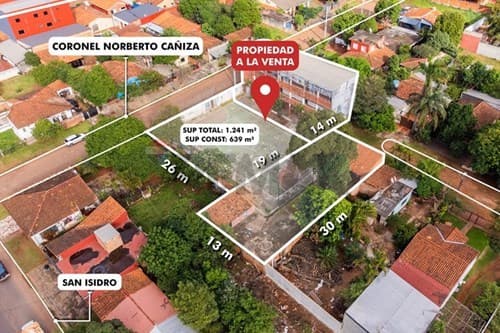 Terreno 1241 m2 c/edificacion lucerito San Lorenzo, foto 4
