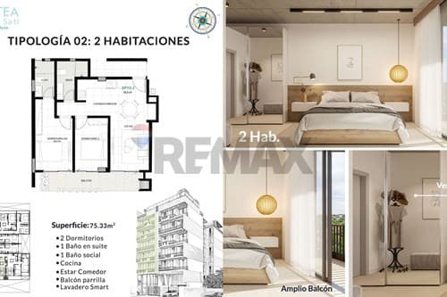 Departamento en Recoleta ALTEA DE GAULLE — foto principal