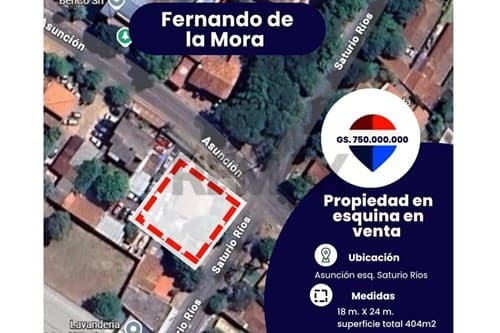 ✨esquina privilegiada en venta fdo de la mora