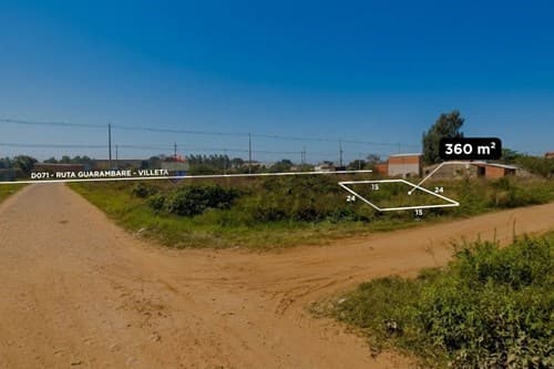 En venta terreno guarambare - rincon loma'i