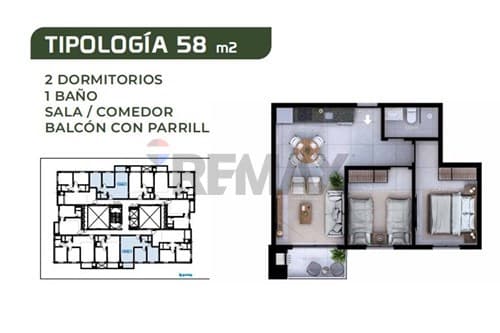 Departamento 2 Dormitorios con Cochera, foto 2