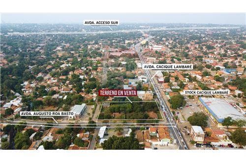 Vendo Terreno en esquina sobre Av. Cacique Lambaré