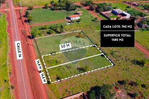 Dos Terrenos EN VENTA | Minga Guazú sobre calle 14