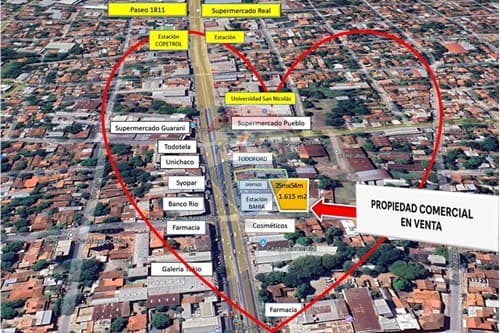Terreno 1615 m² a MetroS DE Mcal. Estigarribia, foto 2