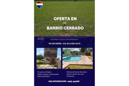 Terreno en condominio km 22 minga guazu — foto 4