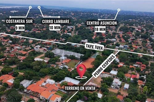 Terreno de 414,23 m2 en puerto pabla - lambare, foto 2