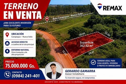 Terreno en Villeta