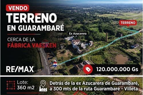 Vendo terreno en Guarambare