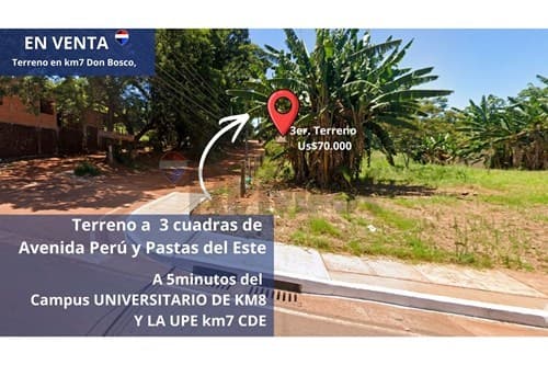 Terreno cerca de Universidades (UNE y UPE) — foto 2