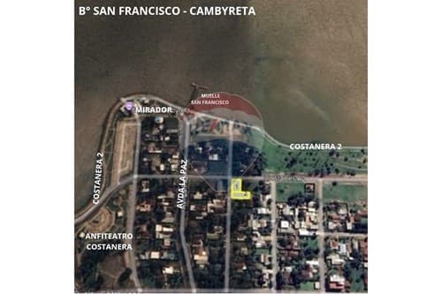 Venta terreno en esquina barrio san francisco