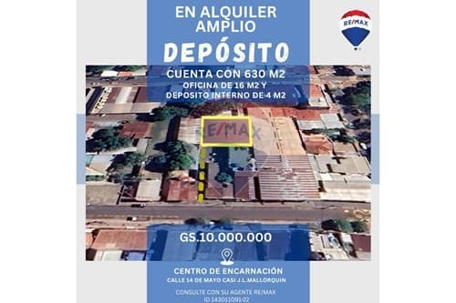 Amplio Depósito en alquiler Centro de Encarnación — foto 4