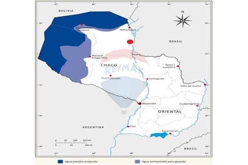 7.425 Há zona Pozo Hondo, Boquerón, a 3 km de la Ruta PY15 cerca de la frontera con Bolivia y Argentina
