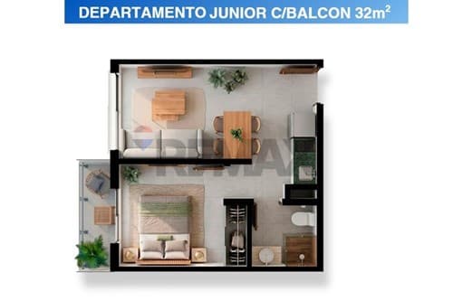 Zuba centro don bosco - 1 dormitorio con balcón — foto 4