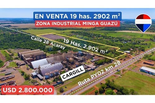Terreno industrial en venta - Minga Guazú — foto 5