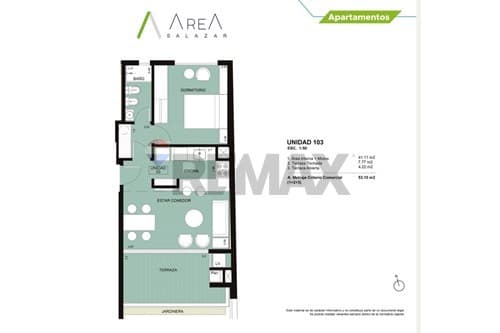 departamento de 1 dormitorio con cochera — foto principal