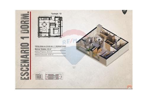 En VENTA dpto de 1 dorm en HIT — foto 1