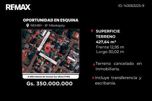 Terreno en Venta en Ñemby Mbokajaty — foto 3