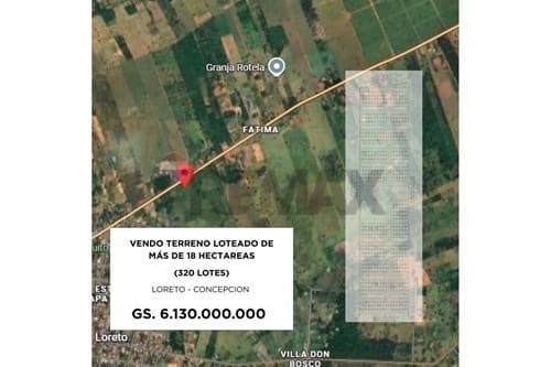 Terreno con loteamiento aprobado de 320 lotes