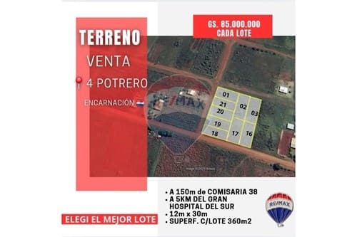 Terreno en venta - 4 potrero encarnacion — foto 3