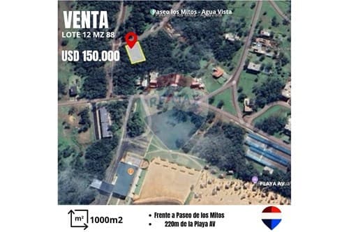 Lote en venta en agua vista