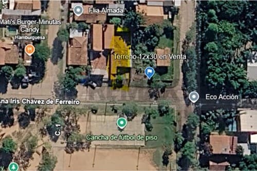 Terreno en venta en Loma Pytá, Asunción – 360 m²