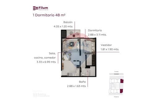 Dpto monoambiente filum Recoleta — foto 1