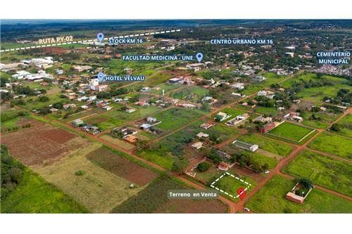 2 terrenos juntos en el km 15 acaray - minga guazu