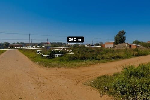 En venta terreno en guarambare - rincón loma'i