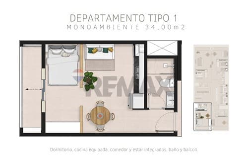 - Monoambiente 34 m² | Edificio LALIDIA, foto 4