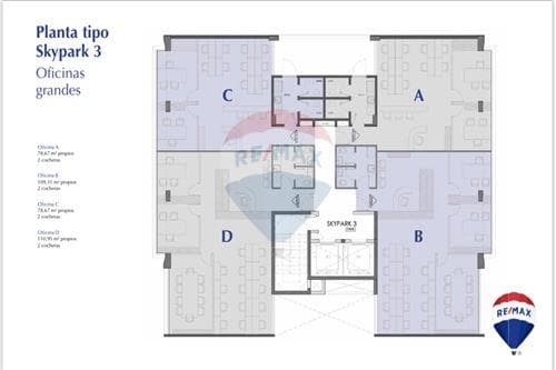 OFICINA Edificio Sky Park Piso 11 80m2 — foto 2
