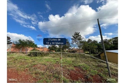 2 terrenos en venta en minga guazu, paraguay