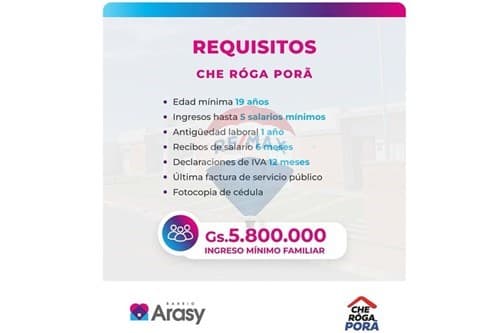 Barrio arasy 2 en Luque casas listas para mudarte