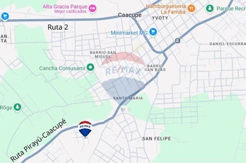 Vendo terreno en esquina en caacupe