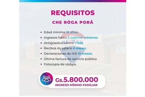 Barrio arasy 2 en Luque casas listas para mudarte