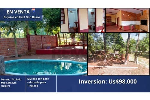 Casa Quinta con Cimiento para Tinglado en Esquina — foto 2