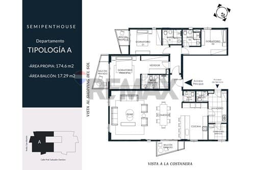 Vendo semi-penthouse en home palace tower