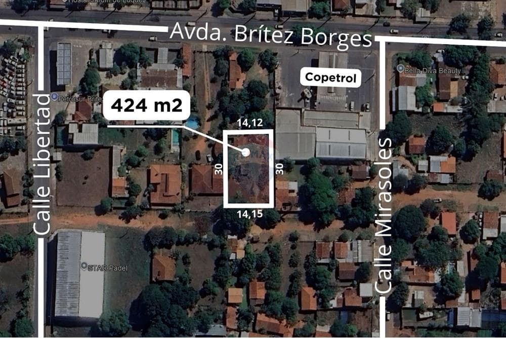 Terreno en laurelty Luque en venta (424m2)