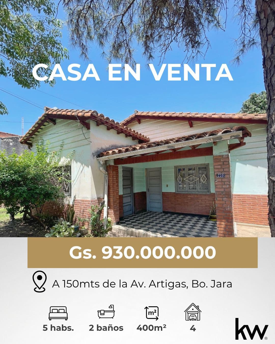 Oportunidad en Asunción Casa de 600 m² a 150 m de Av. Artigas
