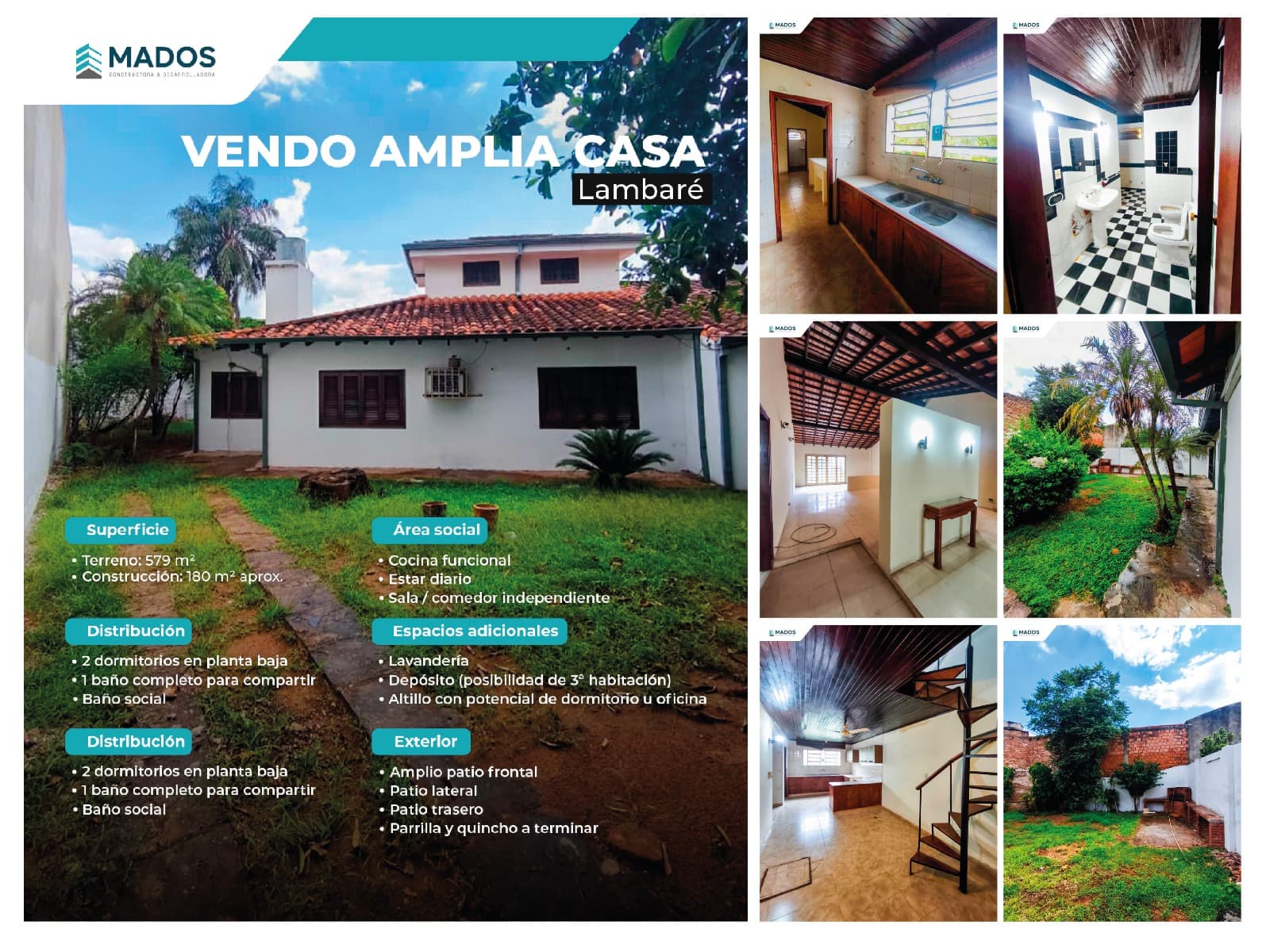 Casa familiar con terreno de 579m2 ideal para inversion inmobiliaria — foto 5