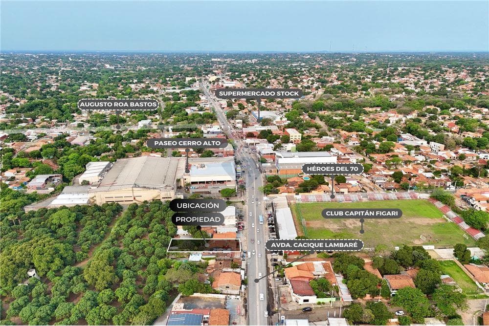 En venta enorme hermosa casa en lambare sobre cacique