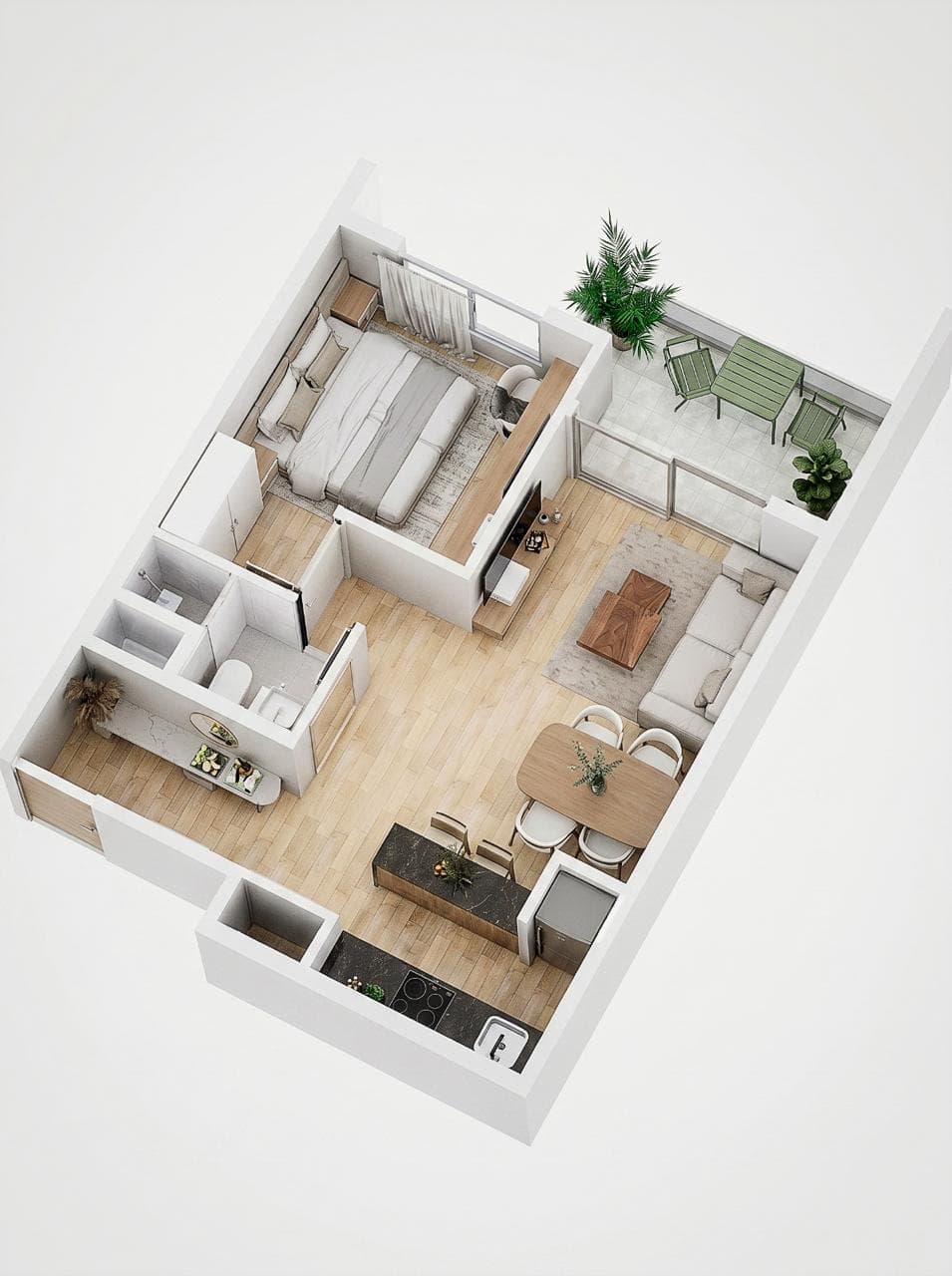 De depto 1 dorm en edfi shanti, foto 3