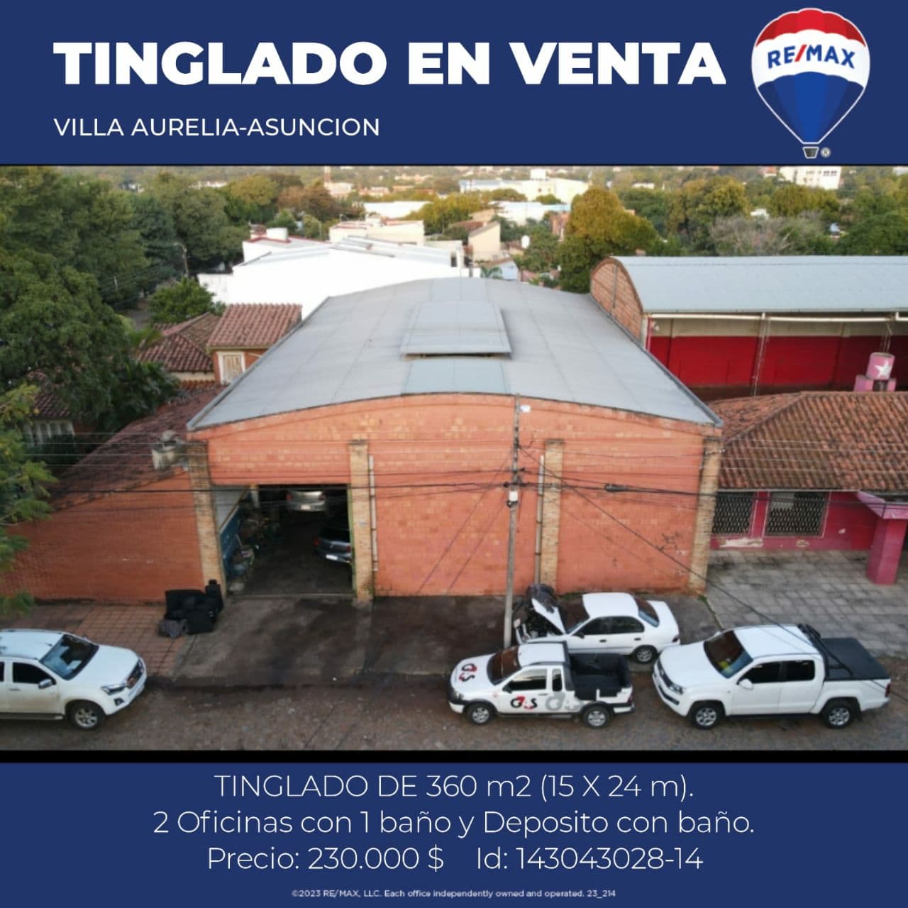 Vendo tinglado en asuncion - villa aurelia