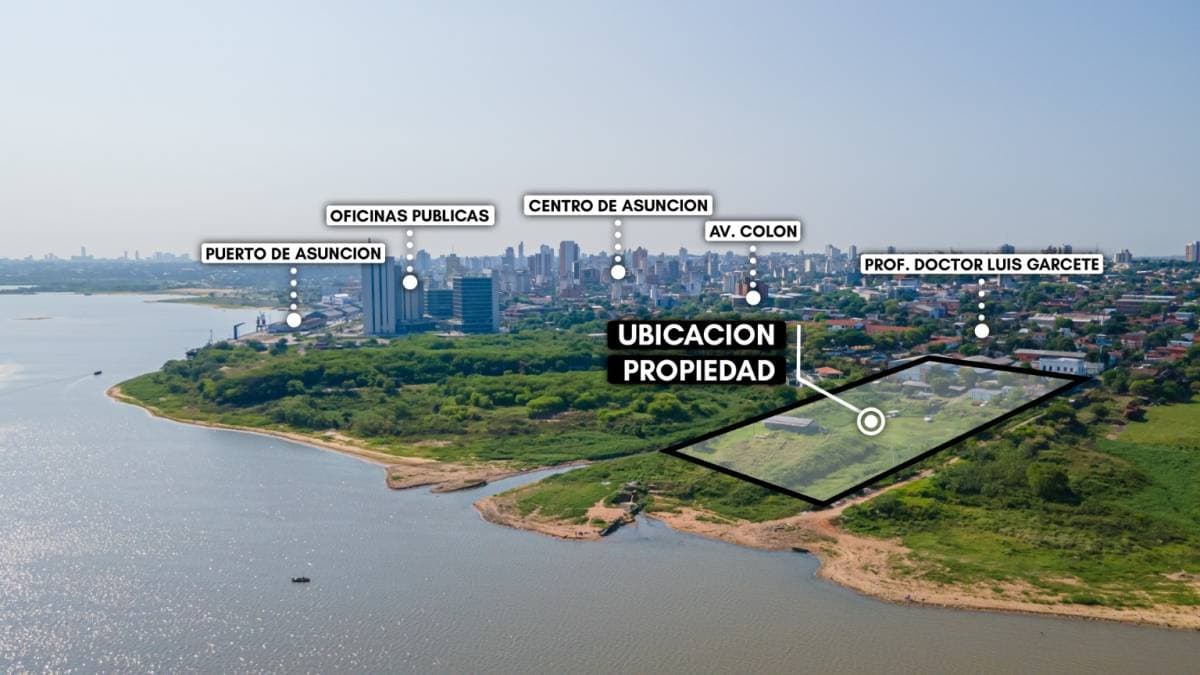 Propiedad con caracteristicas únicas s/el Río en el Casco Histórico de Asunción