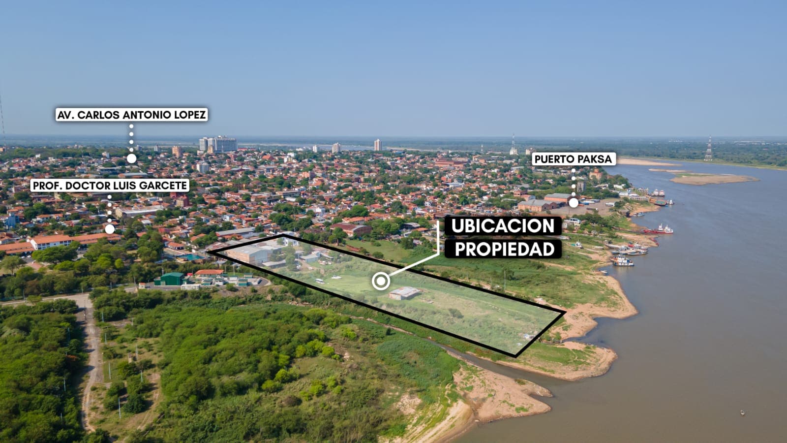 Alquilo tinglado con salida al rio paraguay cerca del puerto de asuncion