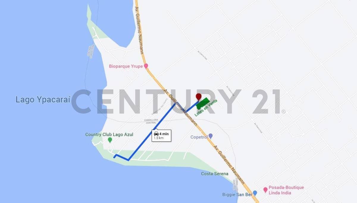 Venta de Terreno en San Bernardino, Cordillera