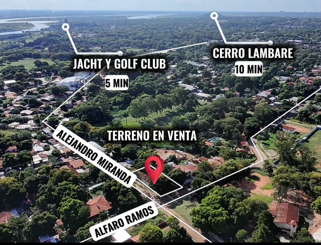 1️⃣ “Terreno en esquina 678 m² sobre asfalto – Puerto Pabla, Lambaré” — foto 2